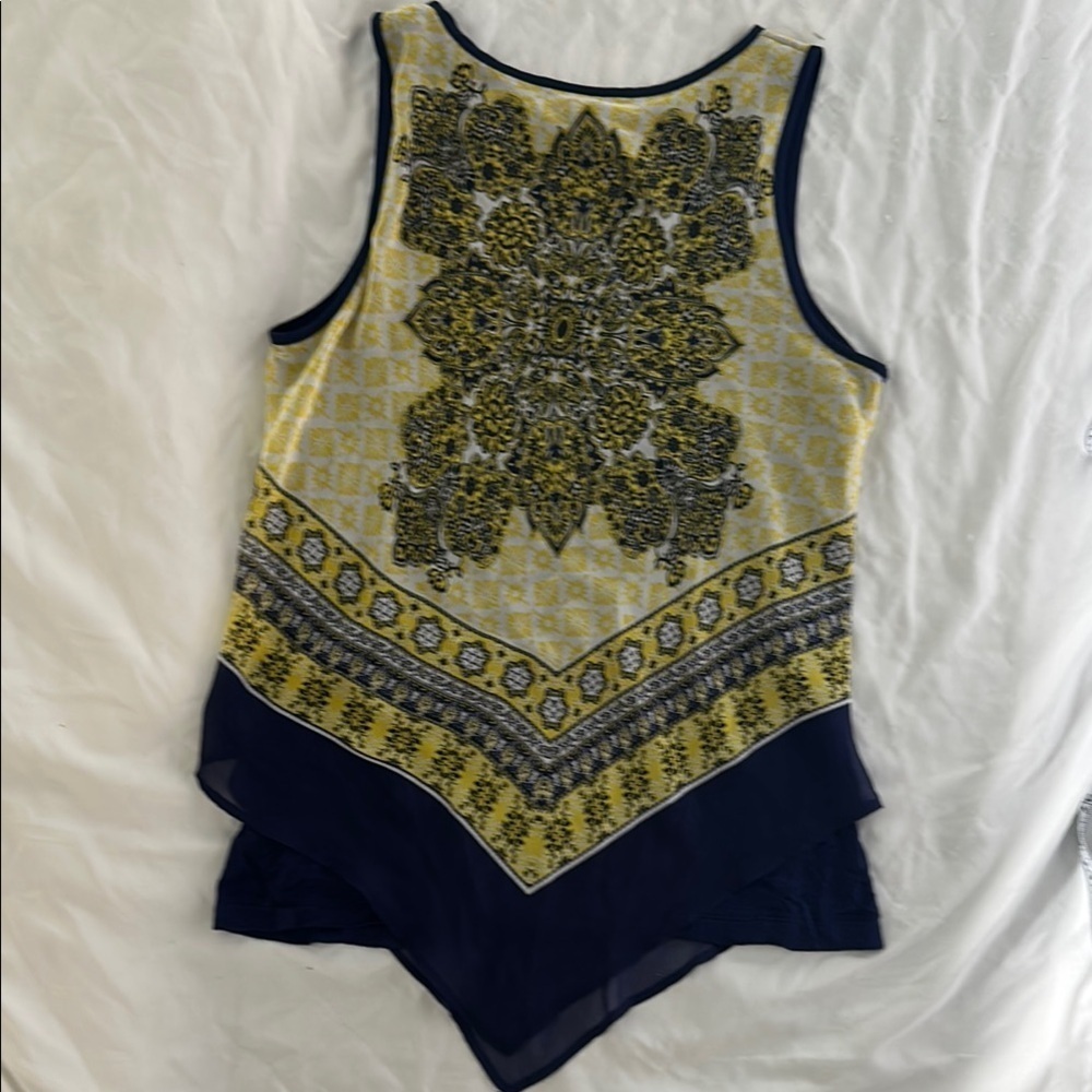 Iz Byer Blue and Yellow Tank Top Vibrant and Stylish - Picture 8 of 16